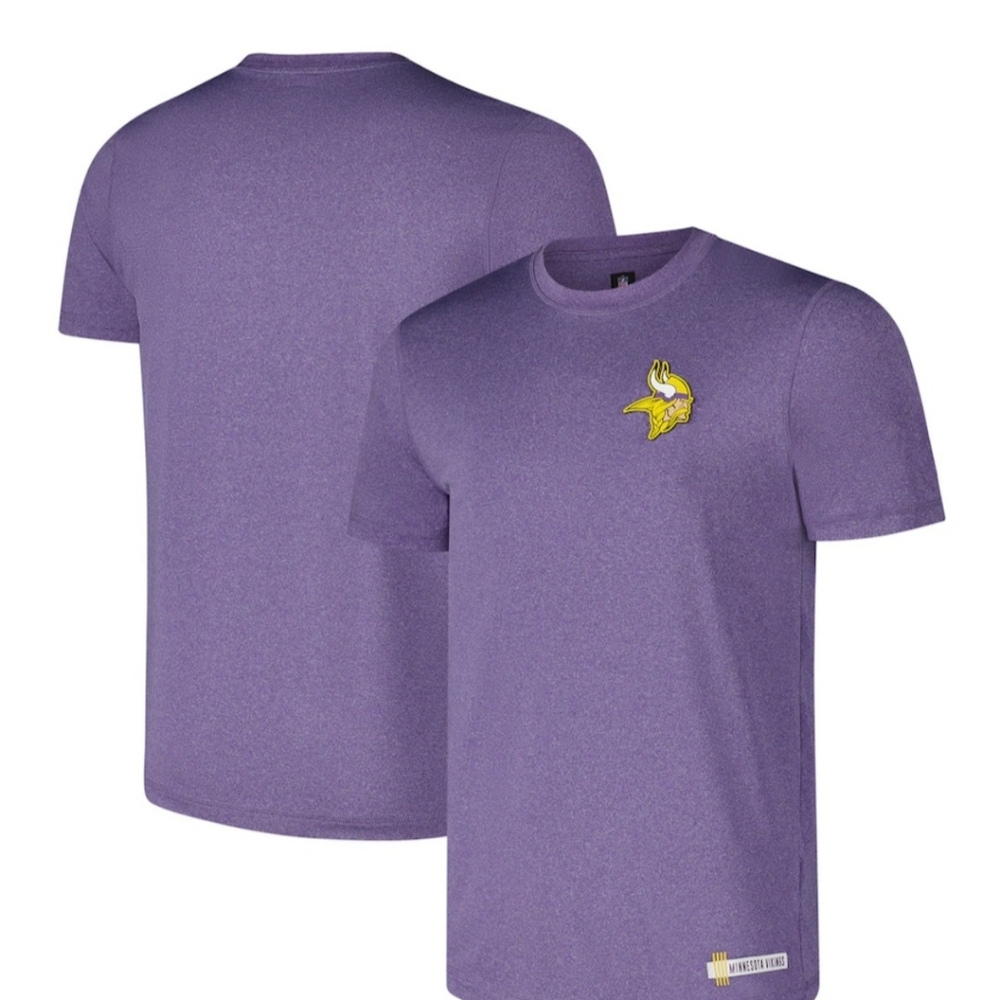 NWT Minnesota Vikings New Era Heather Purple NFL Training Camp T-Shirt Men Large